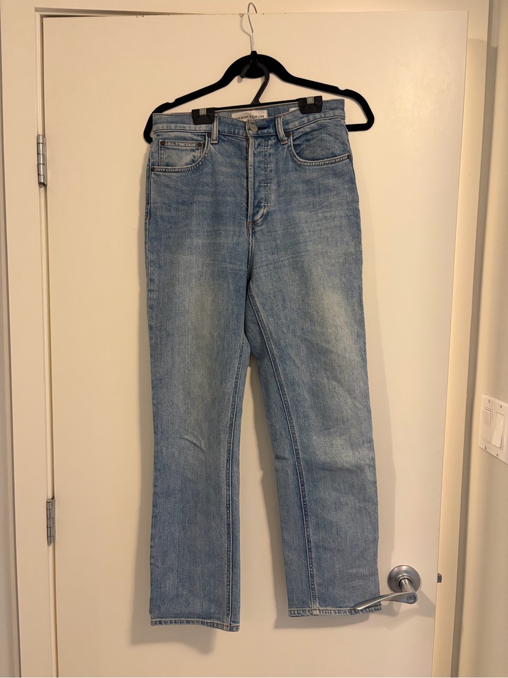 Denim Forum The Arlo High Rise Straight Jeans